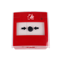 Punto de llamada de alarma contra incendios manual certificado CE con tecla de reinicio-Indicador LED a prueba de falsas alarmas para uso comercial/industrial
