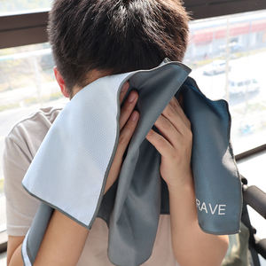 LETRAVE Serviettes en microfibre 3-en-1 réversibles, serviette de sport super absorbante, séchage rapide, idéale pour le <span class=keywords><strong>camping</strong></span>, les voyages, la plage, le yoga - Product Image 4