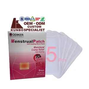 Penjualan Terbaik Paket Panas Instan Udara Diaktifkan Panas Hangat Patch Periode Pereda Nyeri Menstruasi Kram Patch