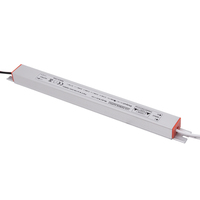 Transformateur de pilote de LED Ac180-260V ultra-mince 24W pilote d'éclairage étanche simple AC Dc12v 24v alimentation à découpage en aluminium