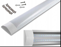 Aluminium + plastique Pf>0.9 100lm/w 120cm 150cm Tube Lights Flat 3 Three Lines Led Batten Linear Triproof Led Batten Light
