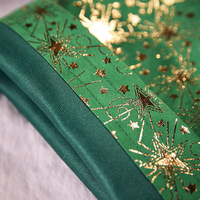 Sacs cadeaux en velours avec cordon de serrage en feuille d'or de qualité supérieure pour Noël, pochettes réutilisables pour cadeaux de fête, bijoux et présents