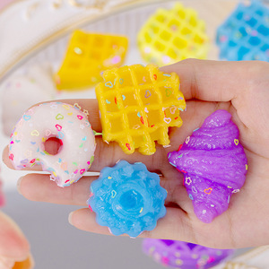High Quality Kawaii TPR Mini Taba Cake Donut <b>Squishy</b> Squeeze Stress Relief Promotional Toy for Kids and Adults - Product Image 1
