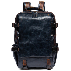 <span class=keywords><strong>Zaino</strong></span> in <span class=keywords><strong>Pelle</strong></span> <span class=keywords><strong>Artigianale</strong></span> Stile Europeo e Americano, per Viaggi e Affari, in <span class=keywords><strong>Pelle</strong></span> Laminata e Tela, Stile Vintage - Product Image 6