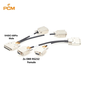 Cable adaptador VHDCI de 68 pines a 2x DB9 RS232 hembra para vehículos, kit de desarrollo DRIVE AGX <span class=keywords><strong>Thor</strong></span>, divisor PCI-E SCSI D-Sub - Product Image 2