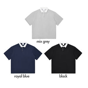 Camisetas de Manga Corta para Hombre, Tejido Sólido con Logotipo Personalizado, 240g, Secado Rápido, Mezcla de Algodón y Sorona - Product Image 3