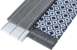 Bộ 10 chiếc khăn lau nhà bếp dệt Bánh quế siêu thấm đa năng thân thiện với môi trường khô nhanh bằng <span class=keywords><strong>cotton</strong></span> nguyên chất Khăn Rửa Chén Khăn trà - Product Image 2