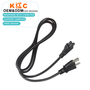 Cable de alimentación CA con enchufe NEMA 1-15P de EE. UU., IEC C5 tipo trébol, 2 clavijas, para fuente de alimentación de portátil - Product Image 2