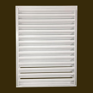 Aluminiumlegering rechthoekige witte luiken buitenmuur regenbestendig louvre ventilatie airconditioning uitlaat decoratie - Product Image 3