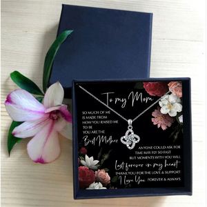 Tryme regalo moda a <span class=keywords><strong>mi</strong></span> madre plata trébol de cuatro hojas colgante madre <span class=keywords><strong>hija</strong></span> Collar para <span class=keywords><strong>cumpleaños</strong></span> regalo del Día de la madre - Product Image 4