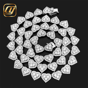 925 Sterling Silver GRA Certificated Hip Hop 8MM <b>Iced</b> <b>Out</b> VVS Moissanite Diamond Fine Jewelry Cuban Link <b>Chain</b> Necklace - Product Image 4