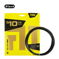 Cordage de tennis TAAN T10 de haute qualité, durable et confortable, longueur 12 m, calibre 1,25 mm, multicolore, raquette de tennis en polyester et fibre de nylon
