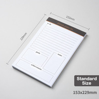 Tablette d'écriture note Pad, 100 pièces libres, bloc-Notes journal de bord, pour marquer la vie, planificateur, vente en gros