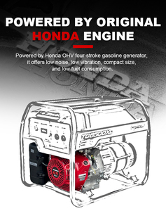 Générateur à essence <span class=keywords><strong>Honda</strong></span> Power <span class=keywords><strong>5000W</strong></span> certifié CE, faible bruit, pour l'alimentation de secours à domicile, les événements en plein air et les utilisations d'urgence - Product Image 5