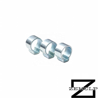 Collier de serrage simple en acier au carbone zingué, type à sertir progressif, robuste, pour tuyau, tube, automobile, soufflet de cardan, conduite de carburant