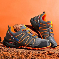 Chaussures de randonnée pour hommes, vente en gros personnalisée, antidérapantes, durables, respirantes, à lacets, pour sports de plein air