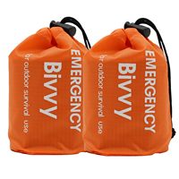 Sac de couchage d'urgence en Mylar imperméable toutes saisons, sac de survie thermique pour le camping en plein air