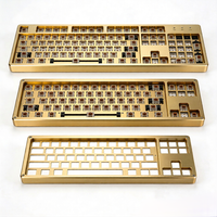 Plaque de clavier mécanique en aluminium 6061 6063 usinée CNC de haute précision, fabrication sur mesure, échantillon OEM ODM