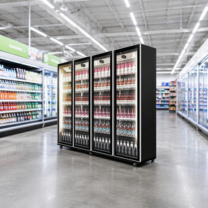 Refrigerador <span class=keywords><strong>Vertical</strong></span> Comercial X-MING de 600l con Doble Puerta, Vitrina Exhibidora, <span class=keywords><strong>Congelador</strong></span> de Baja Temperatura para Tiendas de Conveniencia - Product Image 4