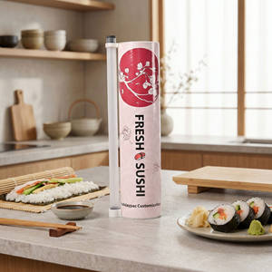 Maßgefertigte Lebensmittelgeeignete <span class=keywords><strong>Sushi</strong></span>-Zylinder Push-Pop-Papierröhre mit Saucenbehälter für <span class=keywords><strong>Sushi</strong></span>-Japanische Restaurants - Product Image 1