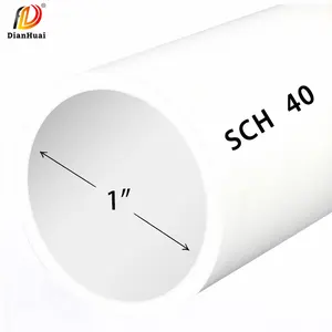 China suppliers custom dd ASTM sch40 sch80 Wasser versorgung Abfluss Kunststoff rohre Rohr Preis Armaturen PVC-Rohr