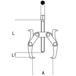 BETA - 015200102 <b>Pullers</b> with two reversible legs - EAN 8014230045559 <b>PULLERS</b> <b>PULLERS</b> WITH REVERSIBLE JAWS - Product Image 2