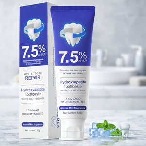 Pasta Dental con Hidroxiapatita 7.5% nHAP, Sin Flúor, Blanqueadora, Repara el Esmalte, Para Dientes Sensibles, Aliento Fresco a Menta, 120g - Product Image 1