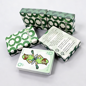 Cartas de Juego Personalizadas <span class=keywords><strong>ChenSheng</strong></span> de Alta Calidad, 280g, Núcleo Azul, Material de Papel Ecológico y Duradero, Logotipo Personalizado para Promocionales - Product Image 6