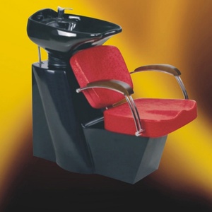 Fauteuil de lavage inclinable avec bac sur pied, assemblé - Product Image 3