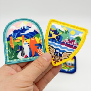 Ánh Sáng Trọng lượng nóng bán thăng hoa các bản vá lỗi Chất liệu trống móc và vòng lặp tùy chỉnh đỉnh tốt nhất bán thuốc nhuộm thăng hoa in các bản vá lỗi - Product Image 4