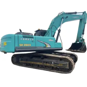 무거운 무게 35 톤 사용 굴삭기 Kobelco Sk350-8 굴착기 핫 세일 일본 오리지널 Kobelco 350 35 톤 애벌레