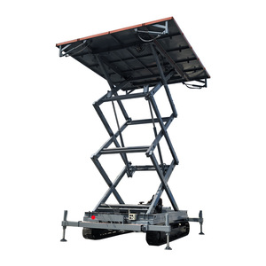 รถกระเช้าตีนตะขาบยี่ห้อ Shanxing Machinery ขนาด 6 เมตร แบบกรรไกรเหล็ก สำหรับซ่อมแซมโรงงาน ควบคุมด้วยรีโมท - Product Image 5