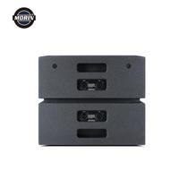 Système audio professionnel, enceinte active de type line array, en bois, alimentée passivement, pour utilisation en extérieur et en intérieur sur scène