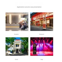 Écran d'affichage numérique LED portable pliable Jode Tri-fold GOB P1.8 P2.5 pour intérieur, totem publicitaire pour magasin