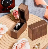 Boîte à bijoux en bois noir faite à la main sur mesure, emballage en gros pour pierres précieuses, boucles d'oreilles, chocolats, motif bois noir et chocolat
