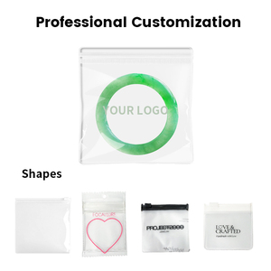 Bolsa Pequeña de Almacenamiento para Joyería con Logotipo Personalizado y Cierre de Cremallera, Estuche Transparente de Plástico Ziplock para Joyas, Bolsas de PVC para Empaque de Joyería - Product Image 4