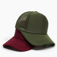 Gorra de béisbol informal para exteriores con logotipo personalizado, gorra de camionero de red, gorra de esponja para conductor de camión de béisbol de malla empalmada