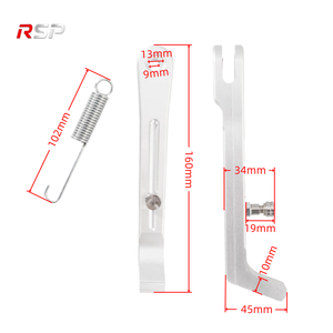 Béquille latérale courte universelle en alliage d'aluminium RSP pour <span class=keywords><strong>moto</strong></span> – Support de stationnement, pièce de rechange et amélioration modifiée - Product Image 2