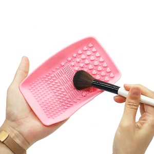 Tampon nettoyant pour pinceaux de maquillage en silicone souple personnalisé, tampon nettoyant pour le visage en silicone rectangulaire - Product Image 1
