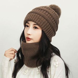 Fashion Winter Beanie Scarf Set Soft Knit Hat Warm <b>Neck</b> <b>Warmer</b> Thick Knitted Scarves for Women - Product Image 3