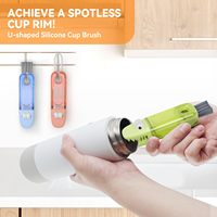 Brosse thermos 6 couleurs 3 motifs crocodile/fleur avec boucle de suspension et poignée en plastique pour biberons, couvercles thermos et boîtes à lunch