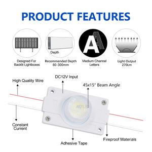 Módulo LED SMD 3535 de Alta Potencia 3W DC12V con Iluminación Lateral 3000K/6500K, Garantía de 5 Años, IP65 para Señalización, Cajas de Luz y Letras Corpóreas - Product Image 5