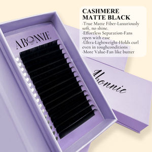 Plateaux de <span class=keywords><strong>cils</strong></span> doux et moelleux en cachemire noir mat, extensions de <span class=keywords><strong>cils</strong></span> volume en gros, noir mat intense - Product Image 6