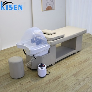 Kisen Top Design Shampoo Head Spa Bed Herbal Soup Treatment <b>Massage</b> Table Whole <b>Set</b> Salon Equipment on Sale - Product Image 3