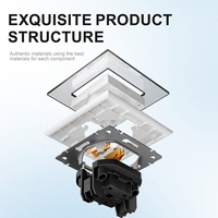 Prises électriques françaises de fabrication professionnelle avec la prise colorée de couverture de puissance