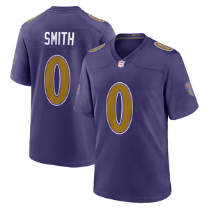 Maillots de football américain personnalisés 2026 Baltimore, brodés et cousus, uniformes sportifs pour jeunes avec logos, couleur violet - Product Image 1