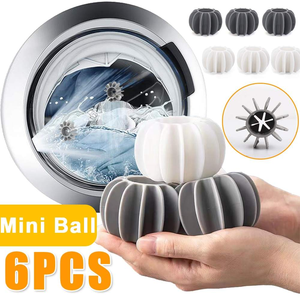 Accessoires pour la maison Machine à laver réutilisable Boule à linge en plastique PP Boules de sécheuse à <span class=keywords><strong>vapeur</strong></span> en silicone durables et écologiques - Product Image 1