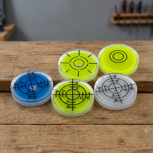 Niveau à bulle circulaire Bullseye, flacon à bulle multicolore avec échelle radiale, mini niveau à eau pour alignement de précision - Product Image 3