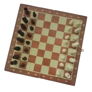 국제적인 나무로 되는 chessboard 주문을 받아서 만들어진 조각 및 chessboard 매트