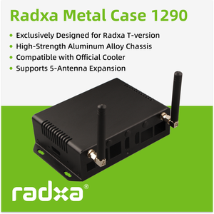 Coque en aluminium CNC 1290 pour Radxa ROCK 5T, boîtier métallique, ne prend pas en charge HDM IN, accessoires Radxa - Product Image 6